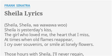 sheila lyrics